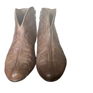 PIKOLINOS Leather Women’s Gray Wedge Ankle Booties Size 9 (40)